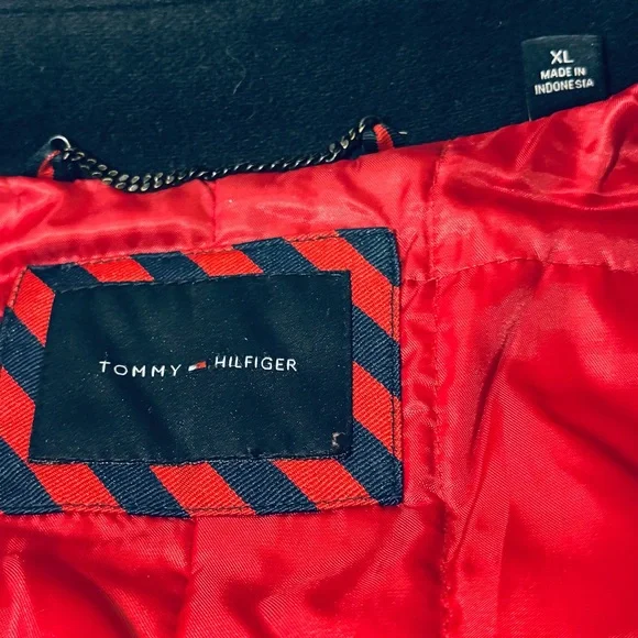 XL Tommy Hilfiger Navy Pea Coat - Picture 2 of 13